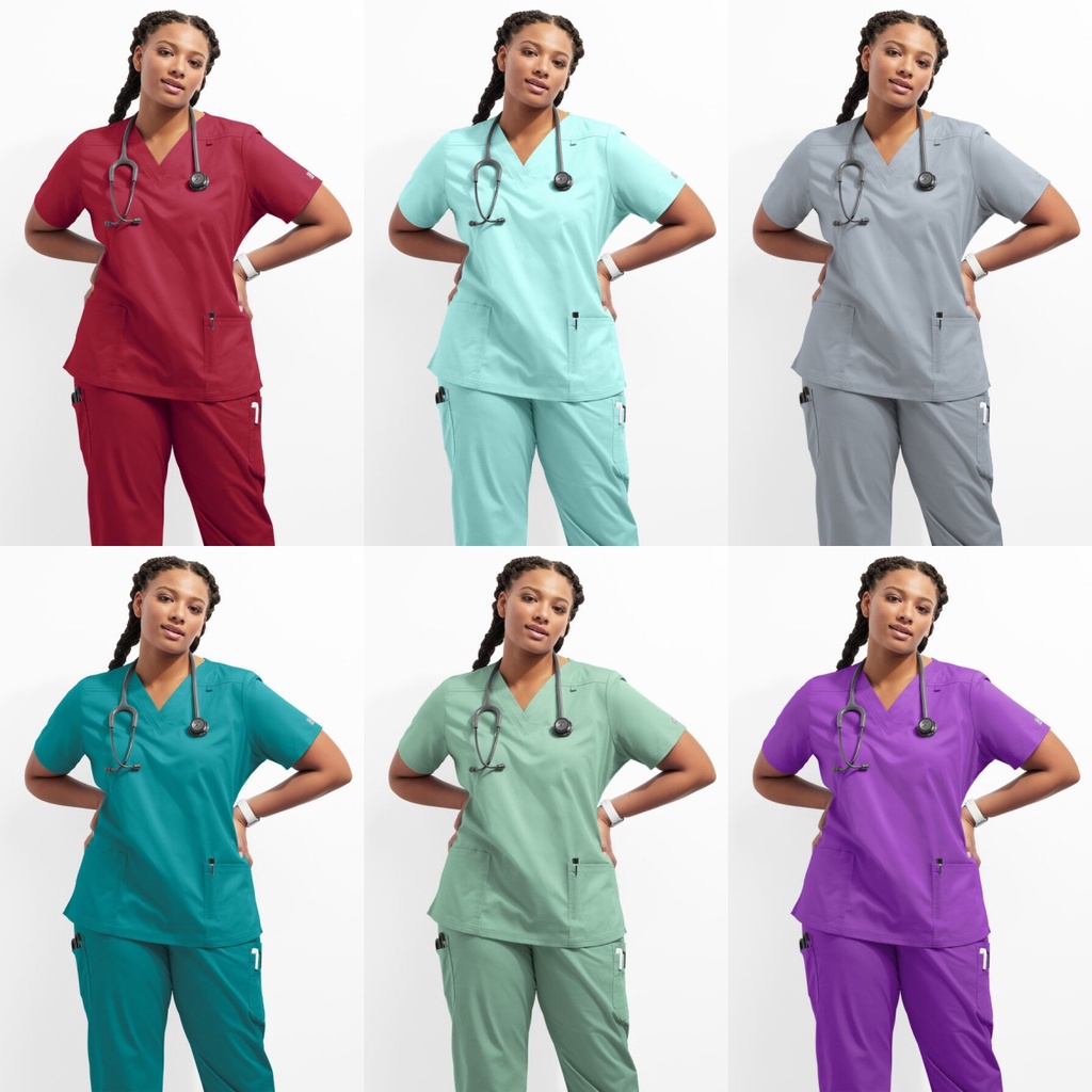 Wholesale Medical Nurse Scrubs Sets Women Cotton Blends Scrub Suits
