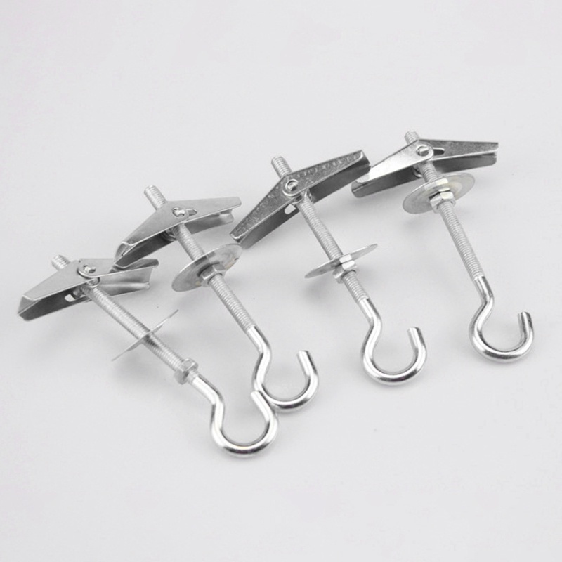 8 Pcs Wing Spring Toggle Hooks Plasterboard Ceiling Hook 90mm