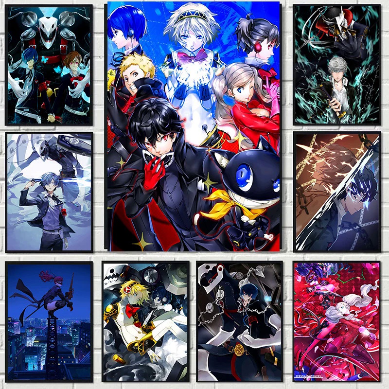 Persona 5 The Royal Game Anime Poster and Wall Poster Canvas Painting ...