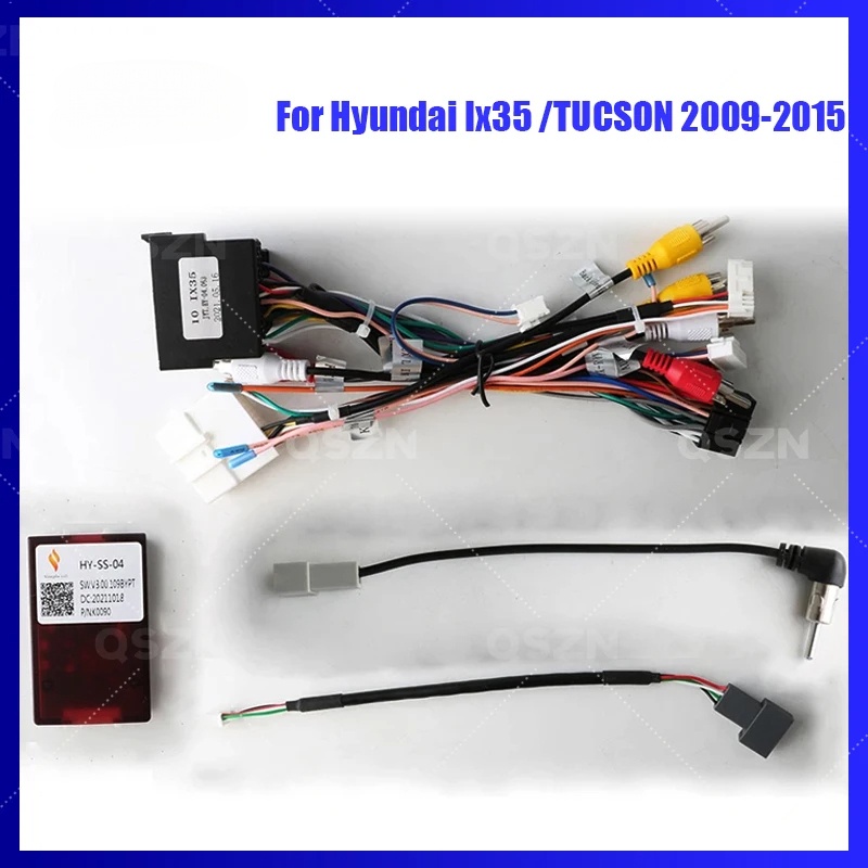 16 PIN android Canbus box HY-SS-04 Adaptor for hyundai IX35 /Tucson 2 ...