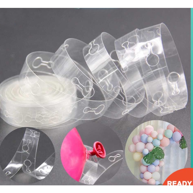 1Set 5M DIY Latex Balloons Modeling Tool Balloon Chain Tie Balloon Tool ...