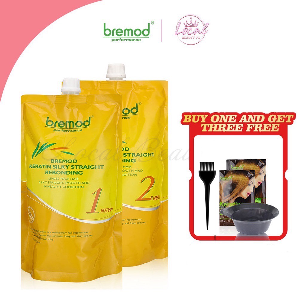 Bremod Rebonding Hair Silky Straightening with Keratin 800ml BRT012