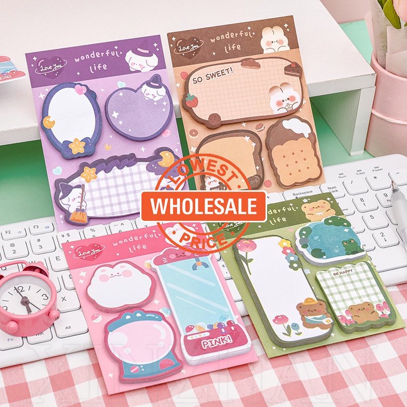 [Wholesale Price] Cartoon Combined Type Sticky Note - 20-60 Sheets/Book ...