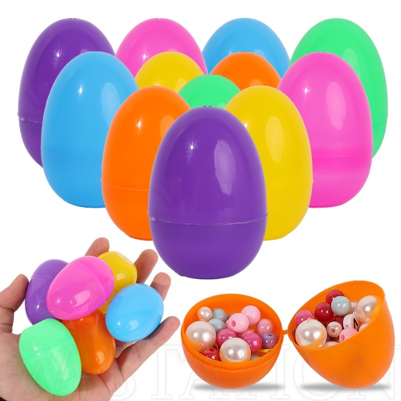 10pcs Candies Chocolate Fillable Easter Eggs - Reusable Colorful ...
