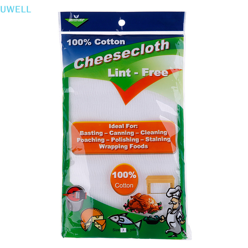 UWELL 3 Yards Gauze Cheesecloth Absorbent Fabric Cotton Cheese Cloth