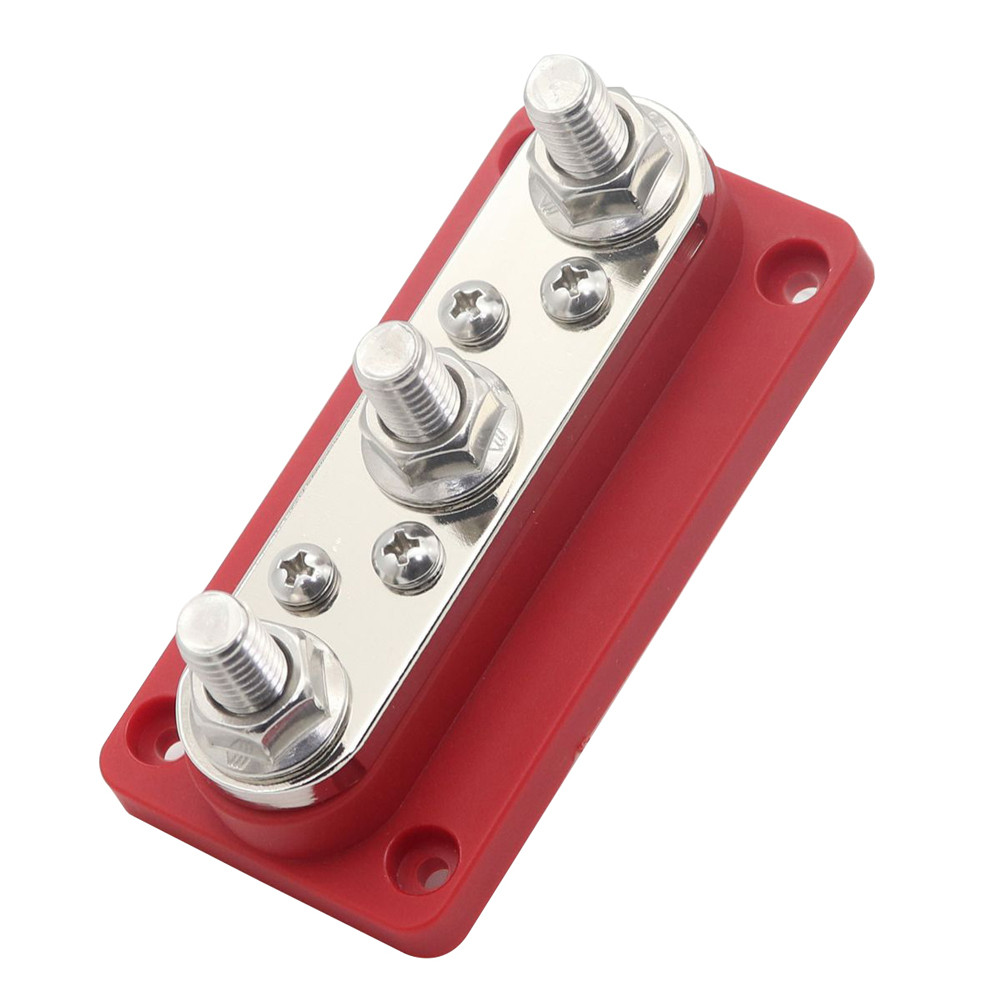 300A Busbar Terminal Block 3/8 Studs Bus Bar Box 3+4 Way Busbar Power ...