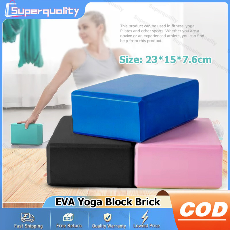 EVA Yoga Block Brick Sports Exercise Fitness Gym Workout Stretching ...