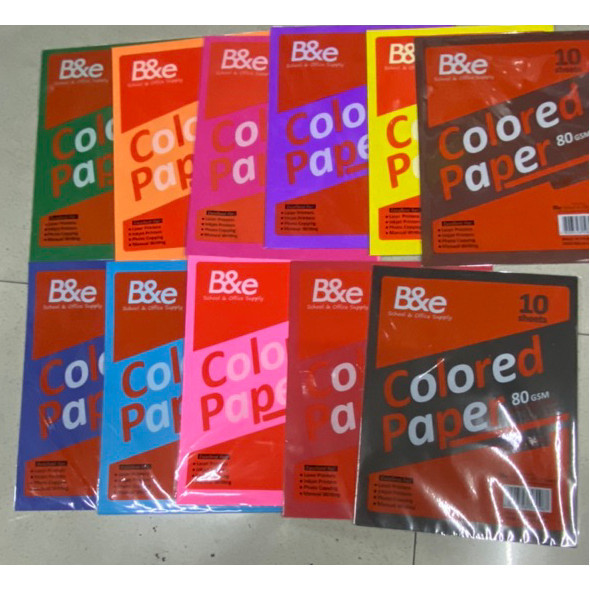 colored Paper single 10 sheets，8.5X11,11COLORS | Shopee Philippines