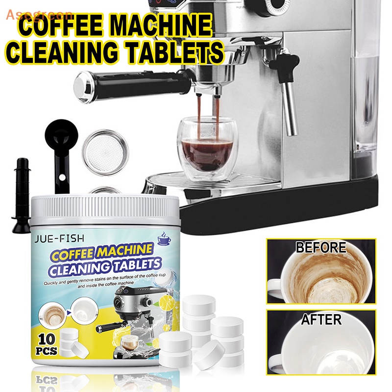 Asegreen 10pcs Coffee Machine Cleaning Tablet Universal Concentrate