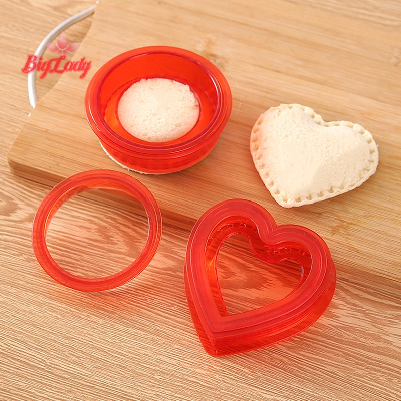 UVLN> Diy Pocket Sandwich Cutter For Kids Lunch Toasted Mold/Mould
