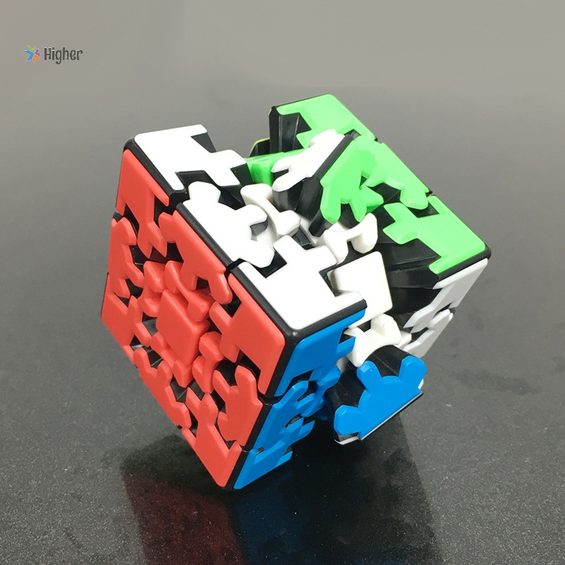 Higher＞ 3x3 Gear Cube Original Stickerless Smooth and Gear Mechanism ...