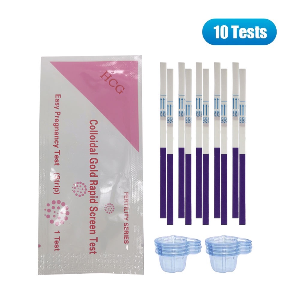 Accuracy 10pcs Early Pregnancy Test Strip Kit Set HCG Urine Test Strip ...