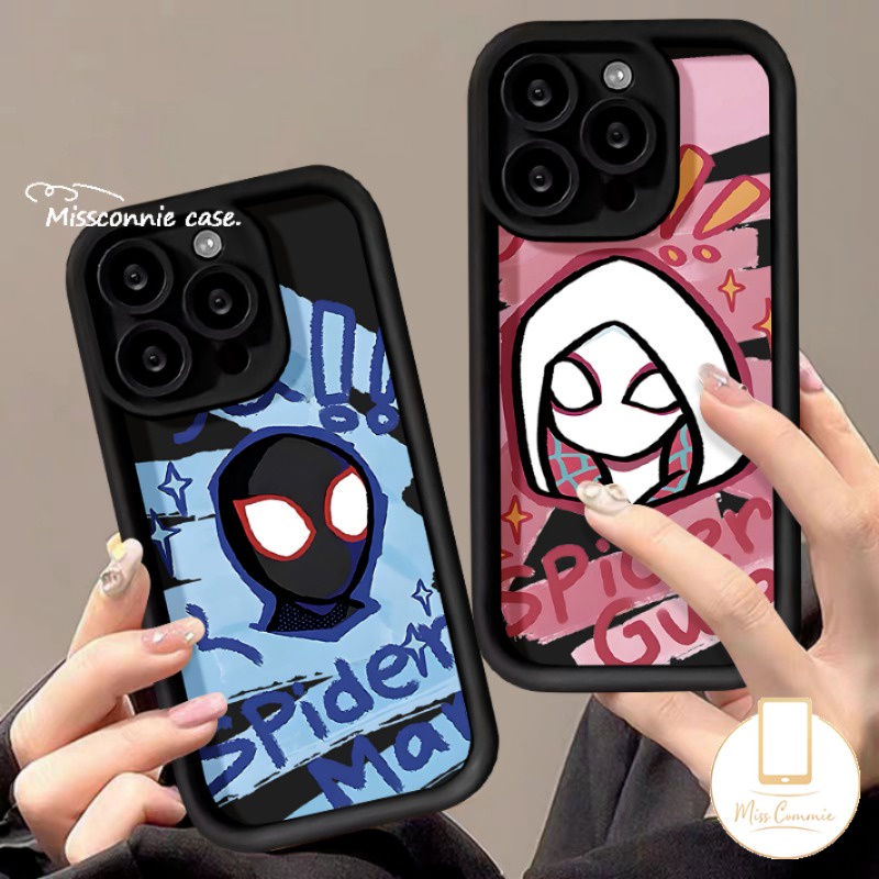 Trendy Brand Anime Marvel Couples Phone Case Compatible For IPhone 16