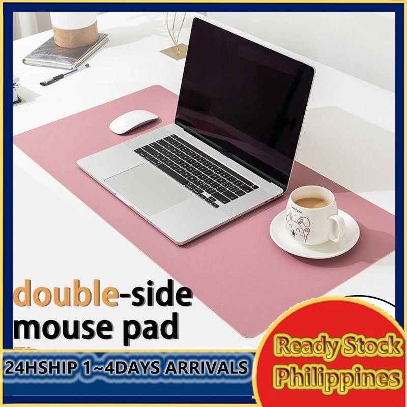 Mouse Pad Doubleside Mousepad Laptop Personalized Felt PU Leather Desk Mat Gaming Large Mouse