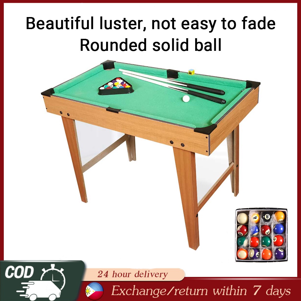 Mini billiard Table for Kids Wooden Tabletop Pool Table Set billiards Shopee Philippines