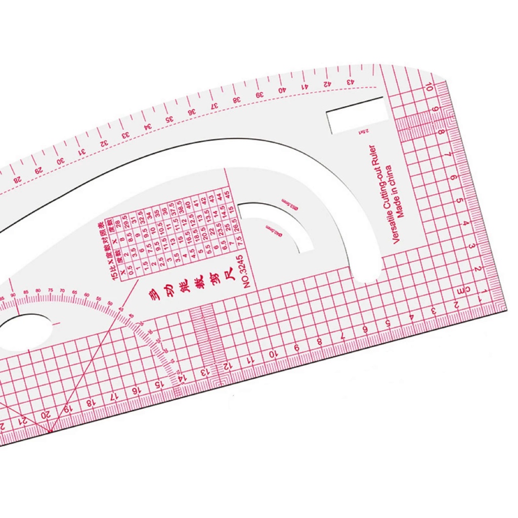3245 Plastic Transparent French Curve Ruler SplIne Sewing Patchwork ...
