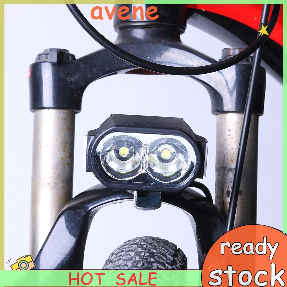 EBike Headlight Horn Light 36V 48V 60V Electric Scooter Cycling Front