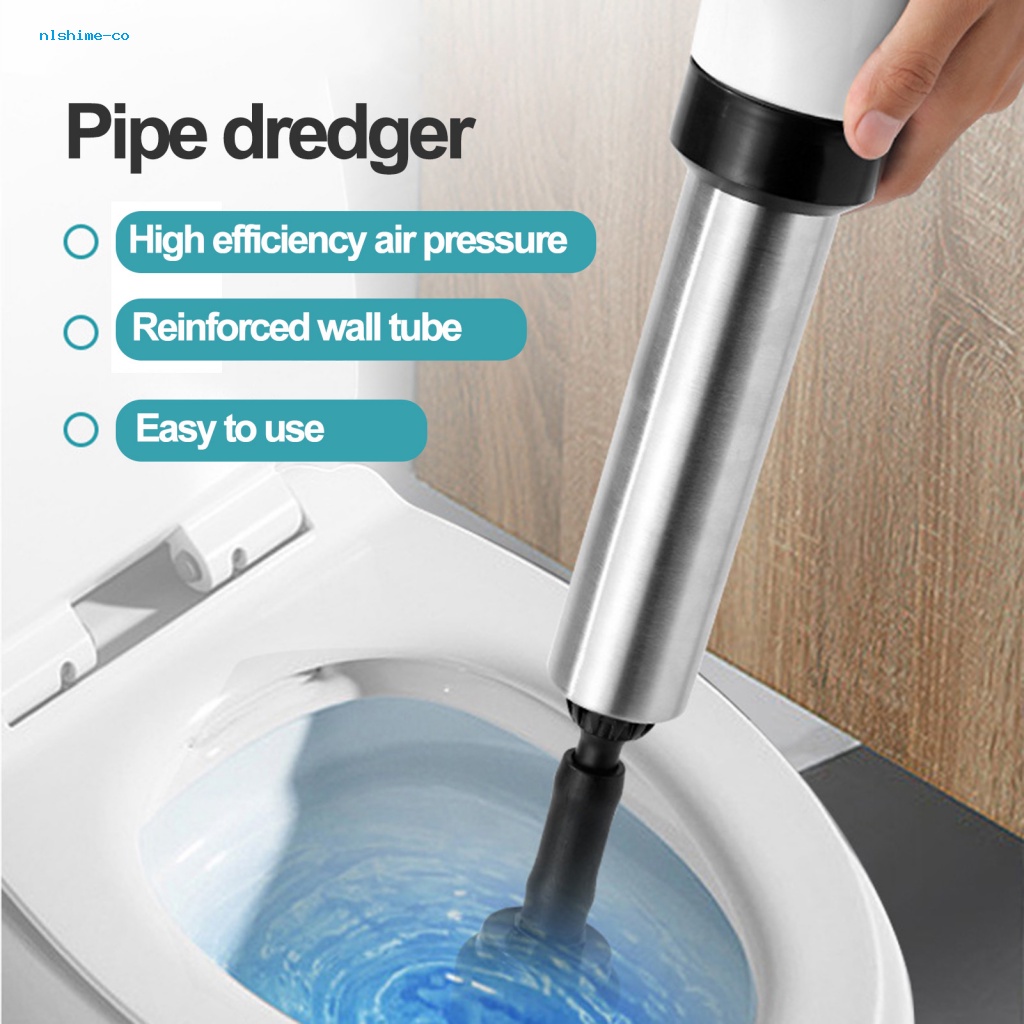 nlshime Sewer Unclog Plunger Sewer Unchoke Tool High Pressure Toilet