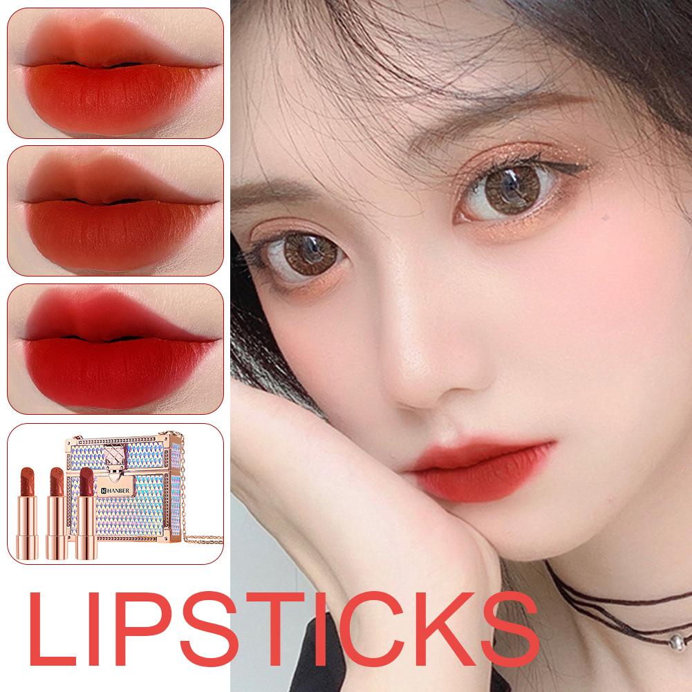 Creative Lip Shape Lipstick 10 Colors Matte Velvet Nude Lipstick Sexy Red  Lip Tint Pigments