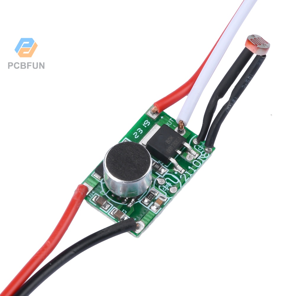 Pcbfun Dc3-30v Led Driver Photosensitive Voice Sound Light Control ...