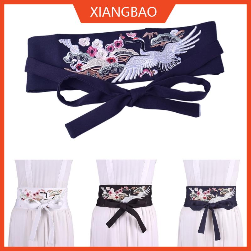 xiangbao Chinese Han Dynasty Hanfu Clothing Waistband with Embroidery