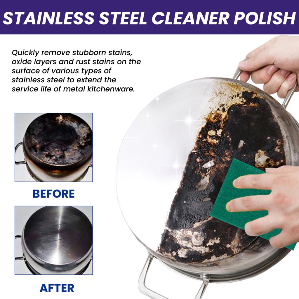 greensea Stainless Steel Cleaner Cooktop Cream Powerful Ecofriendly