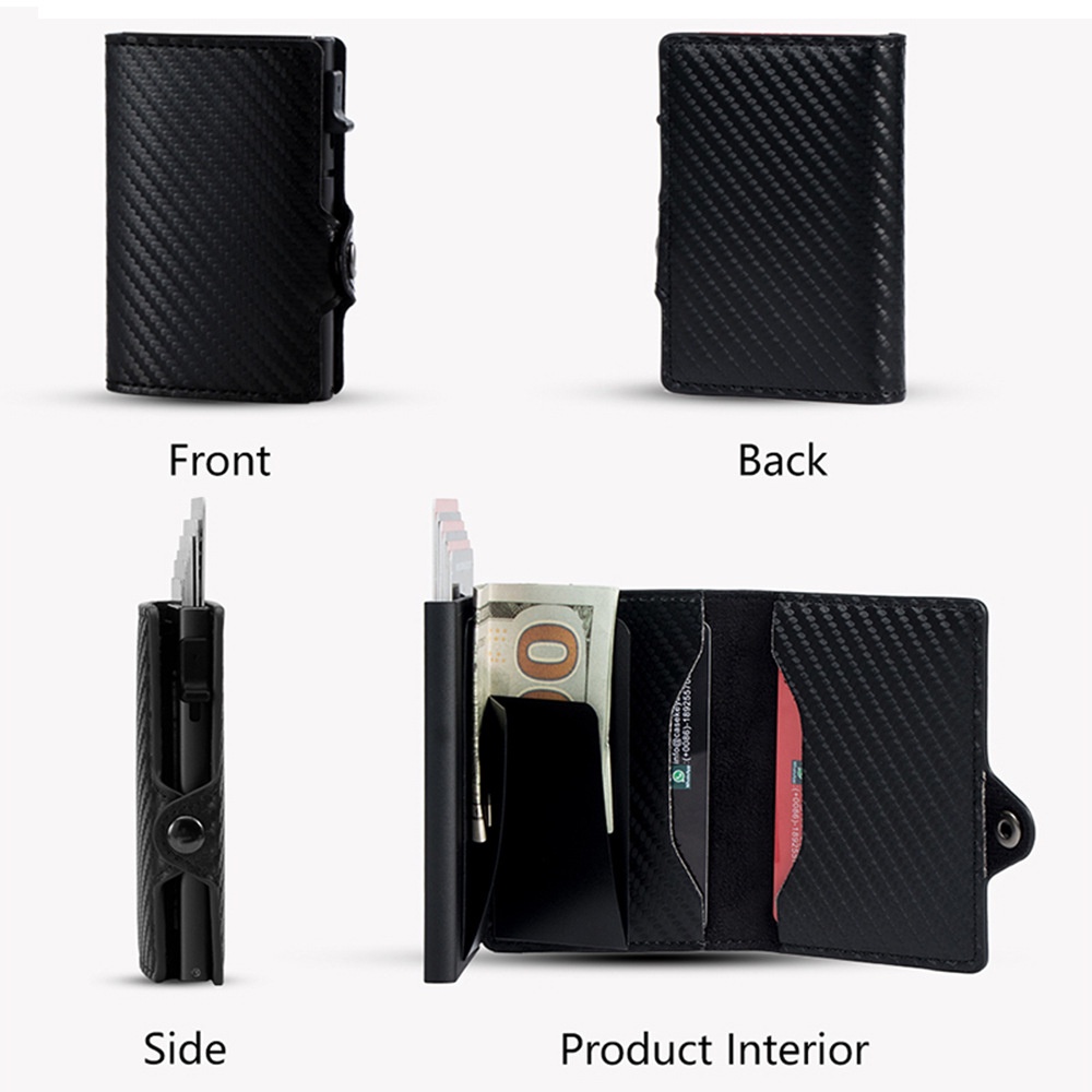 Personalized Card Holder Case Wallet for Men Aluminum Auto POP Up ...