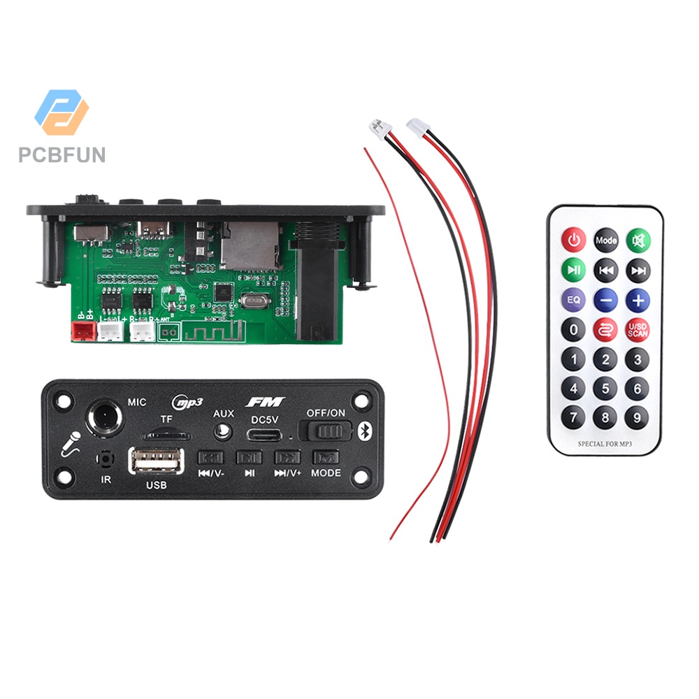 Pcbfun Mp3 Bluetooth 5.3 Audio Decoder Board Usb Tf Radio Fm Receiver 2 ...