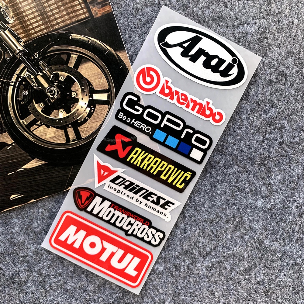 Reflective stickers, motorcycle tail three box helmet modification ...