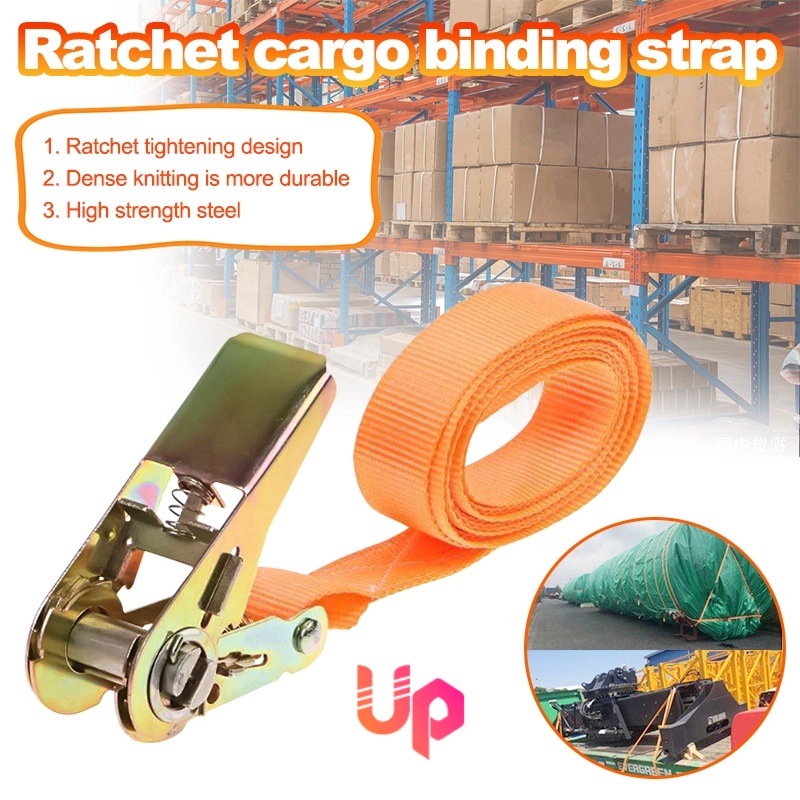 Cargo Strap Heavy Duty Feet Ratchet Tie down Cargo Lashing Belt Motor ...