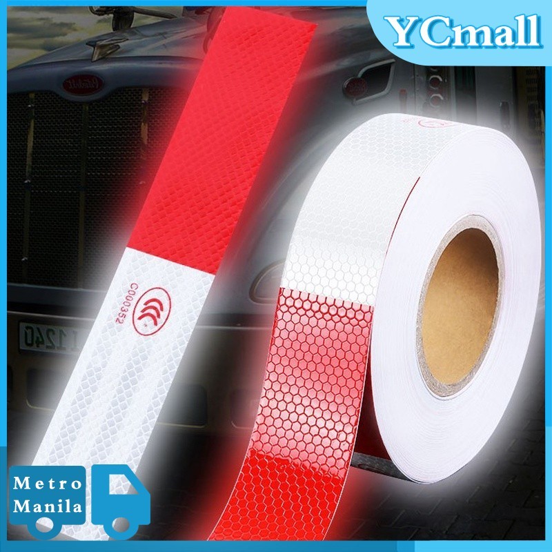 30M/roll Truck Reflective Sticker Safety Warning Sticker Waterproof ...
