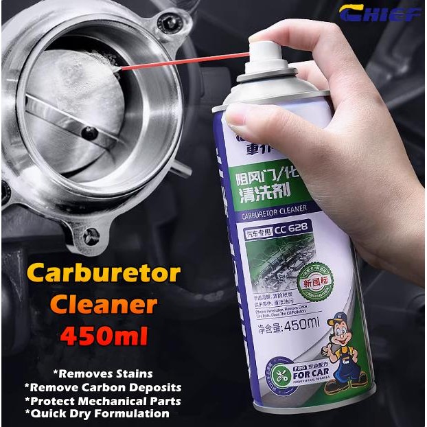 Chief Carburetor Cleaner Spray Motorcycle and Automobile 450ml Fast Dry ...