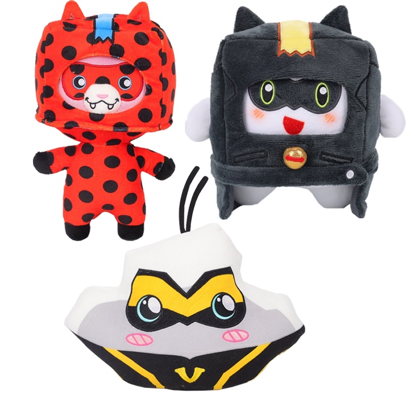 Lankybox Miraculous Ladybug Series Cute Fox Plush Toy for Kids Stuffed ...