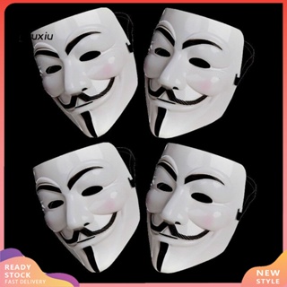  1pc Halloween Face Mask Black White V For Vendetta