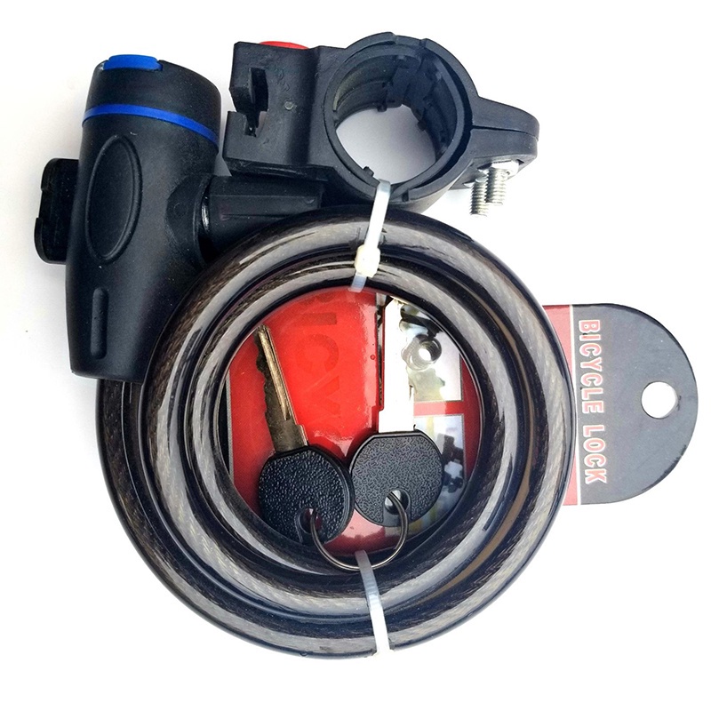 Mountain Bike Safety Lock Road Bicycle Lock Wire Chain Lock Folding