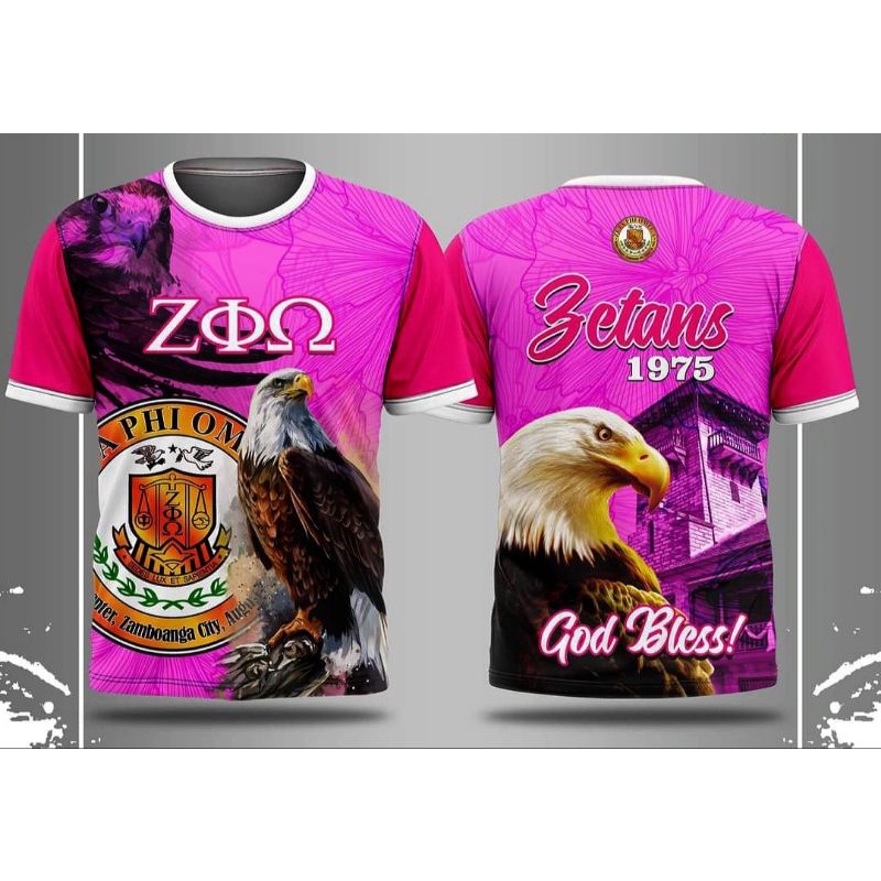 Zeta Phi Omega Full Sublimation Shirt Available All Sizes Zeta Phi Omega Tshirt 47th Anniversary 0285