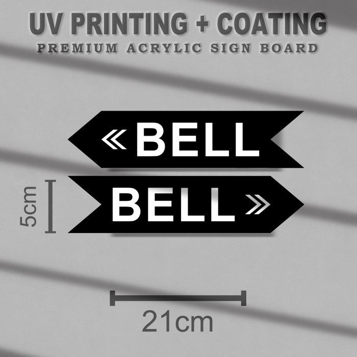 Acrylic BELL Directions - Sign Board Acrylic BELL House SAUV42 - Right ...