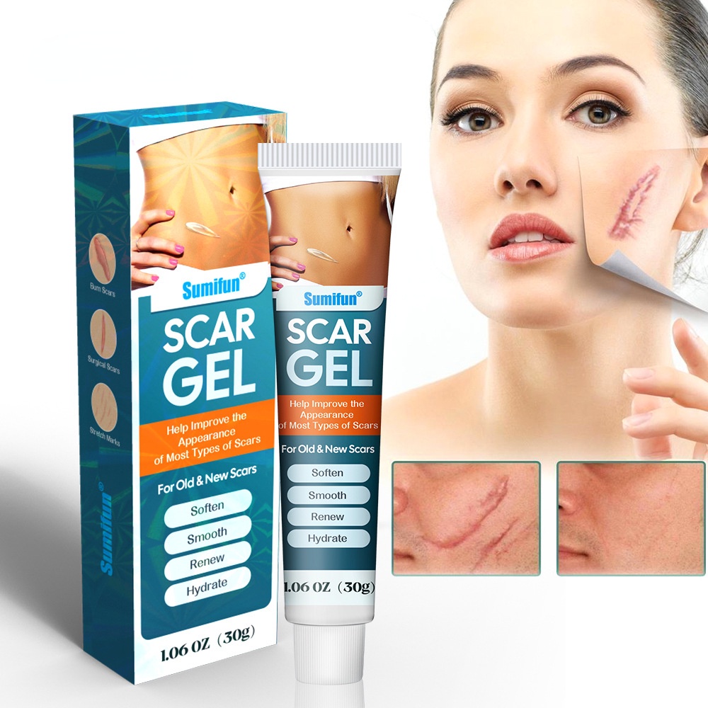 Scar Gel, Scar Cream, Advance Scar Gel for Surgical Scars,Face,Body,Leg ...