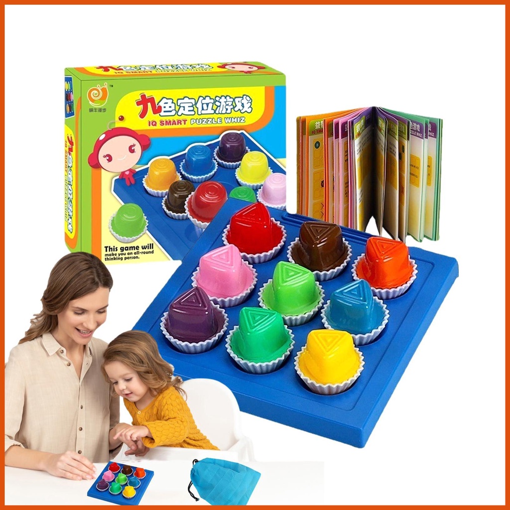 Color Brain NineColor Positioning Game Educational Board Game