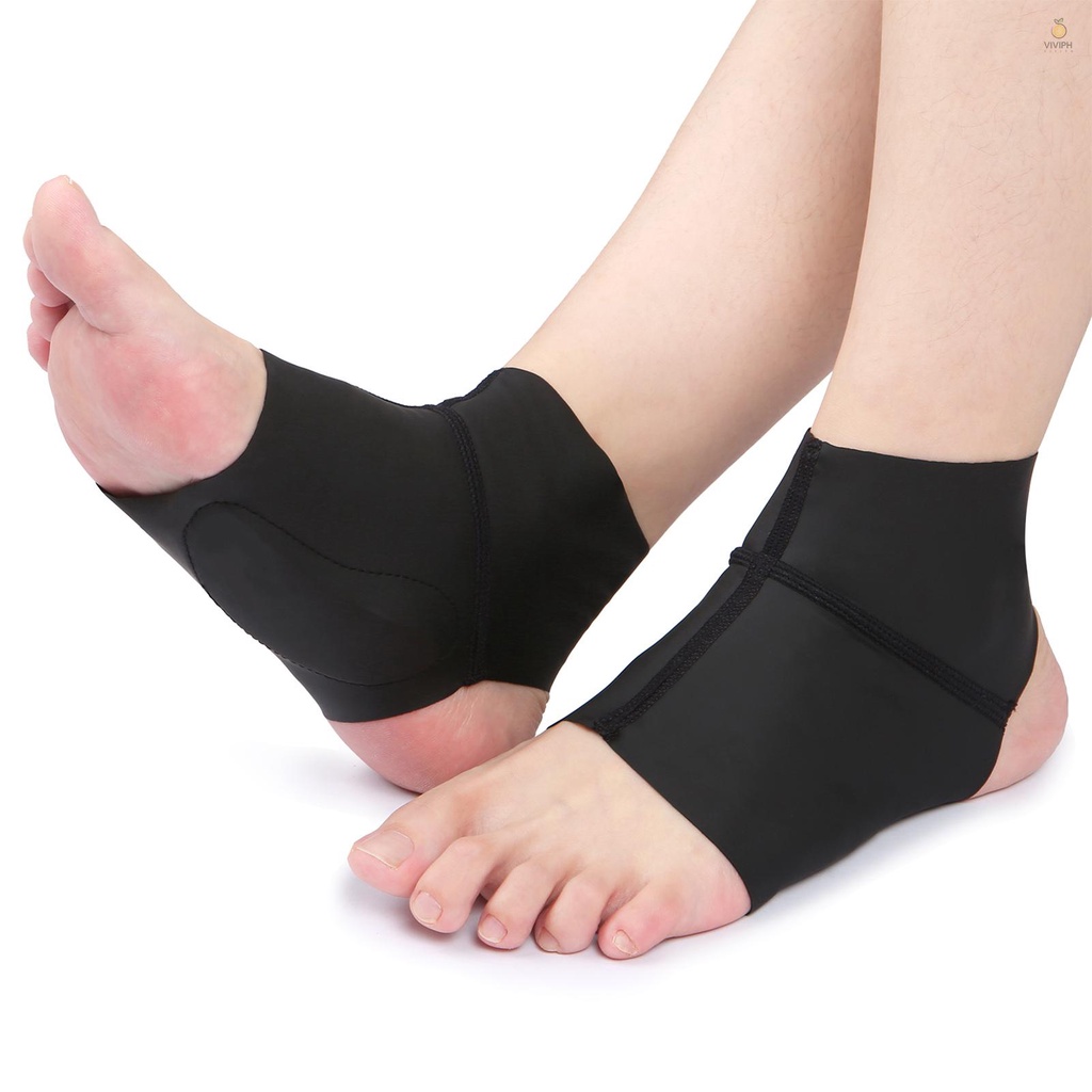 1 Pair Arch Support Brace with Gel Ankle Protector Flat Foot Socks