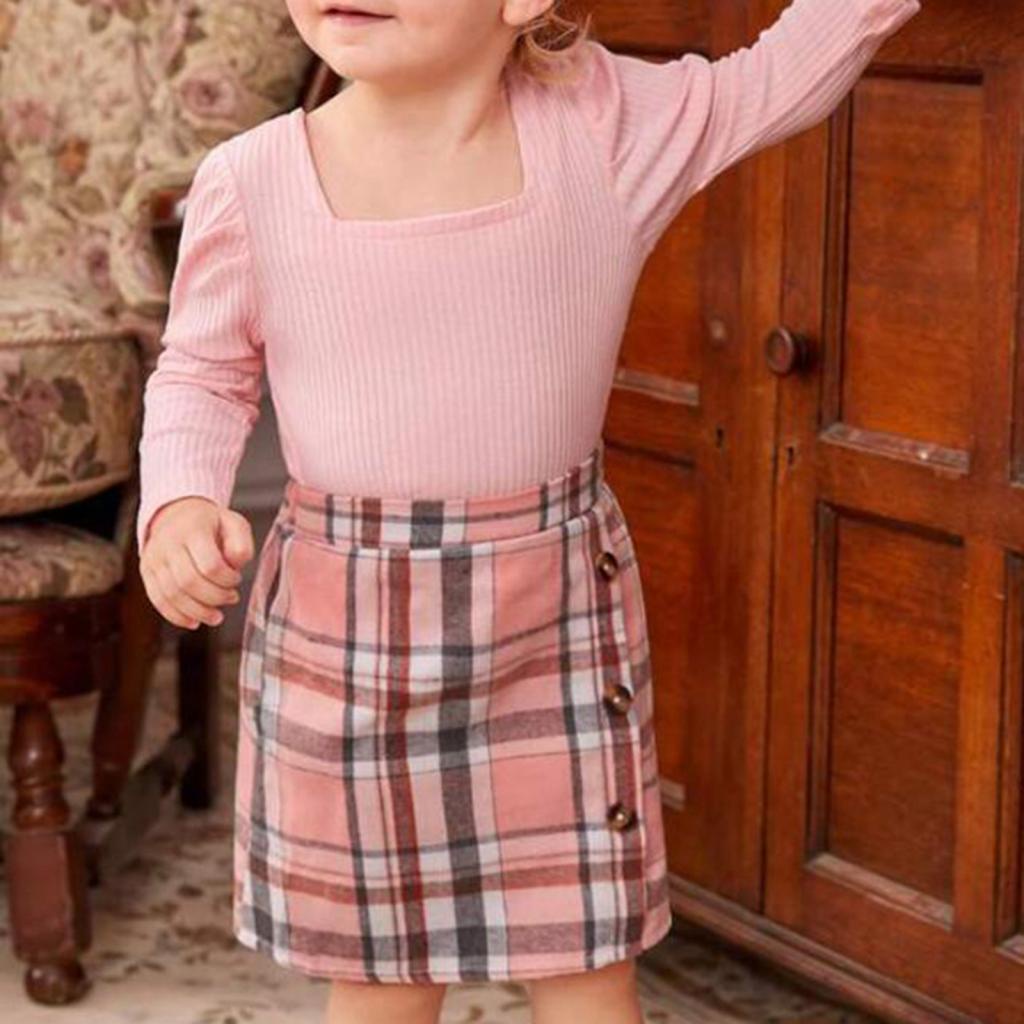 Pink plaid shop skirt 100