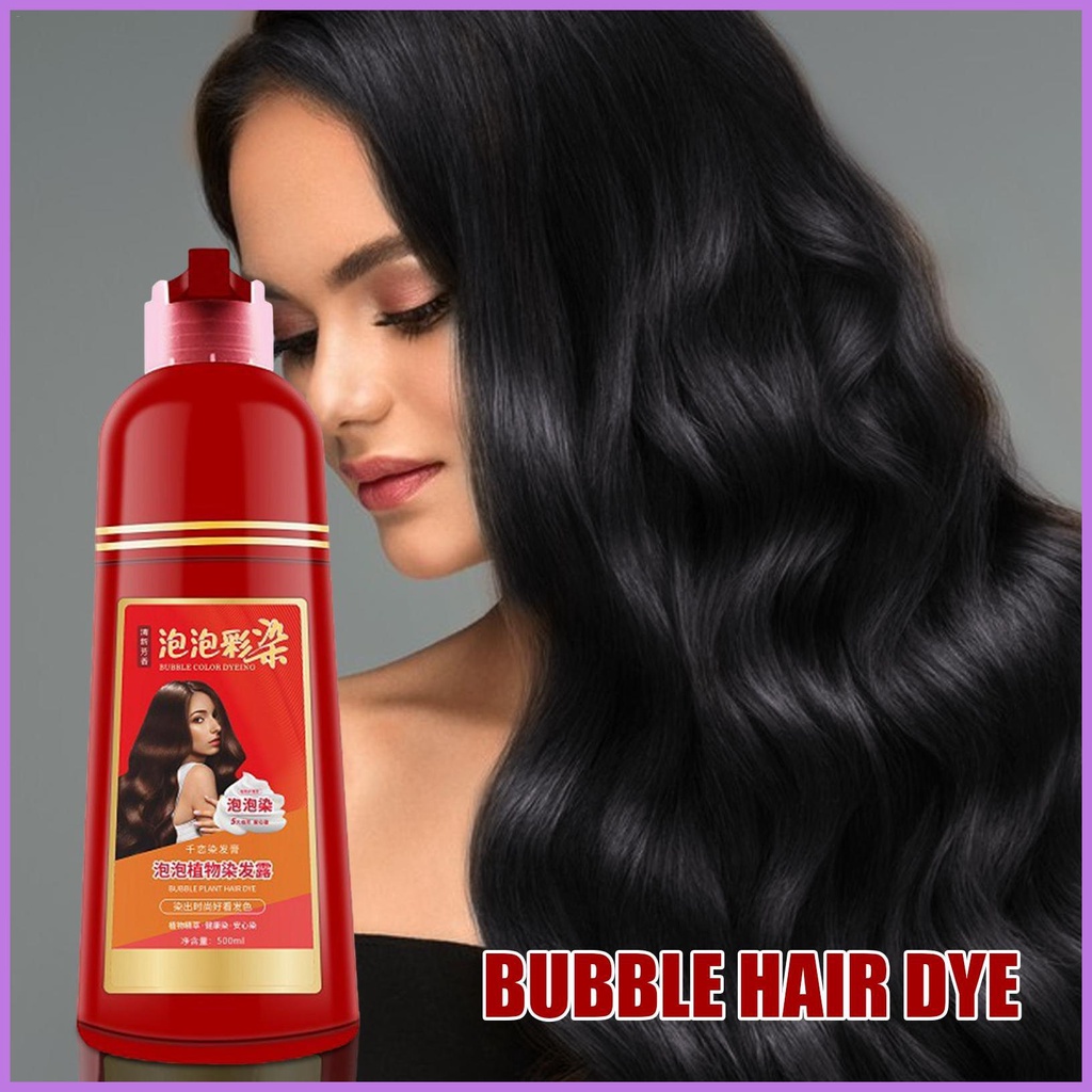 Hair Color Bubble Dye Bubble Hair Color 500ml Bubble Hair Color Long Lasting Color Shampoo