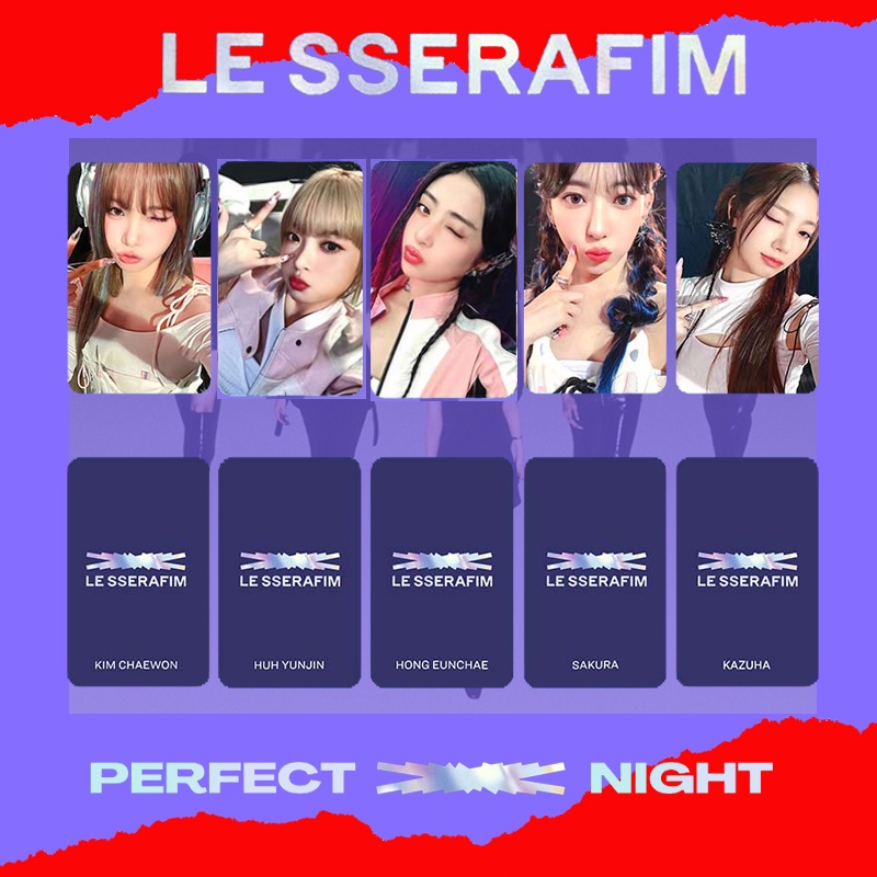 fotokaarten LE SSERAFIM 2023 SEASON'S GREETINGS 55pcs/set