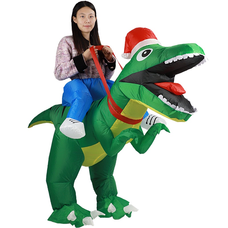 Christmas Dinosaur Inflatable Costume Boys Girl Party Cosplay Costume ...