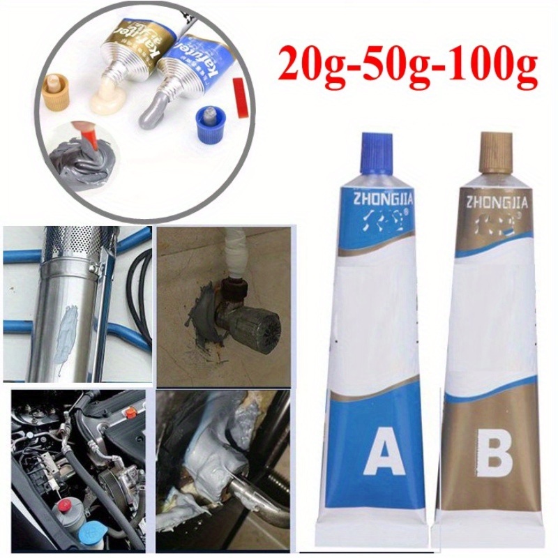 1set A+B Metal Repairing Adhesive Glue Iron Steel Auto Radiator Water ...