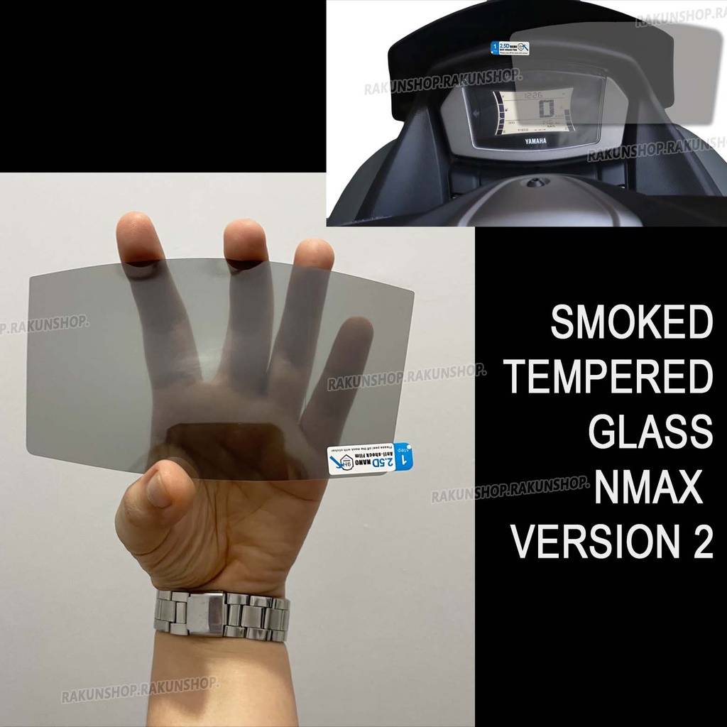 ♞NMAX Version 2 Ceramic Film screen protector smoked gauge protector