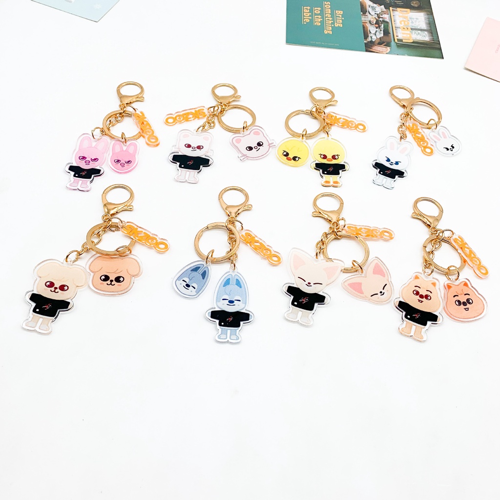 StrayKids SKZOO Keychain Key Ring Pendant Cartoon Cute Accessory ...