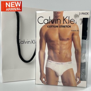 Mens Calvin Klein black Cotton Stretch Pride Hip Briefs