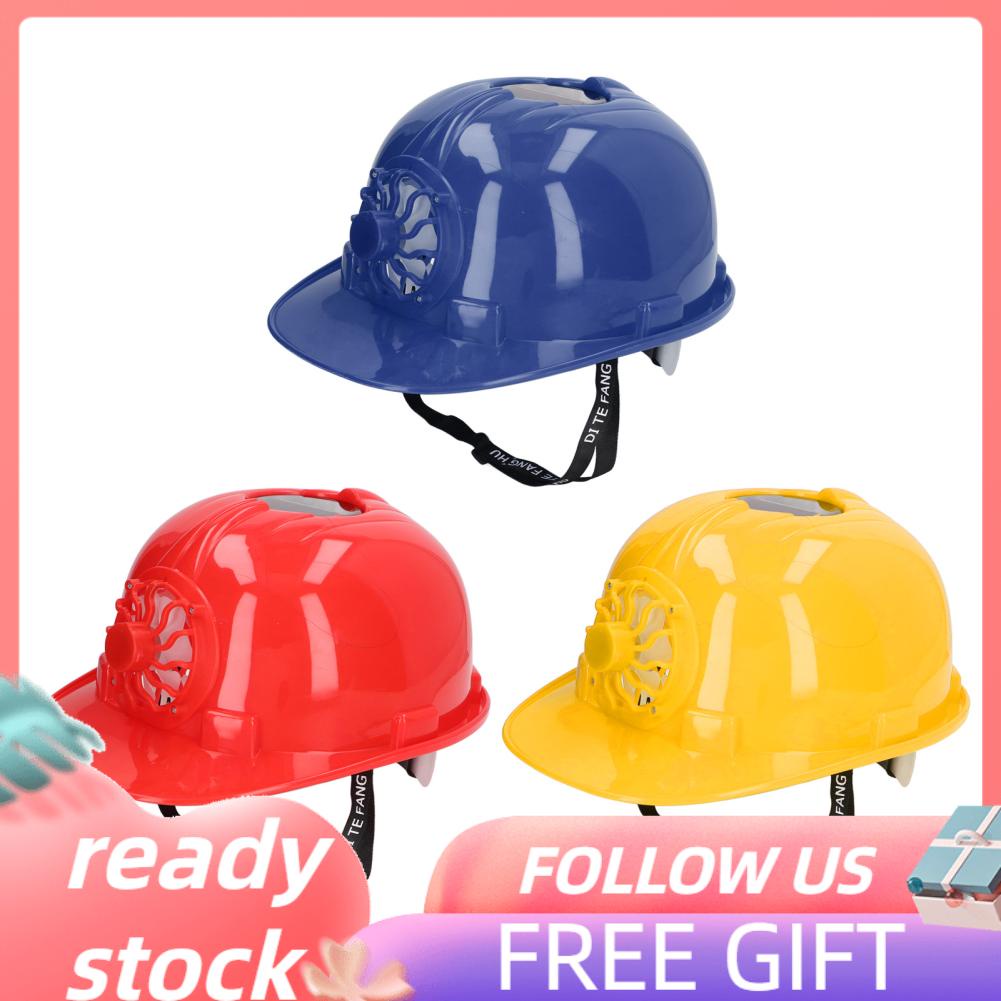 Tutoushop Solar Fan Hard Hat Safety Eco Friendly For Construction