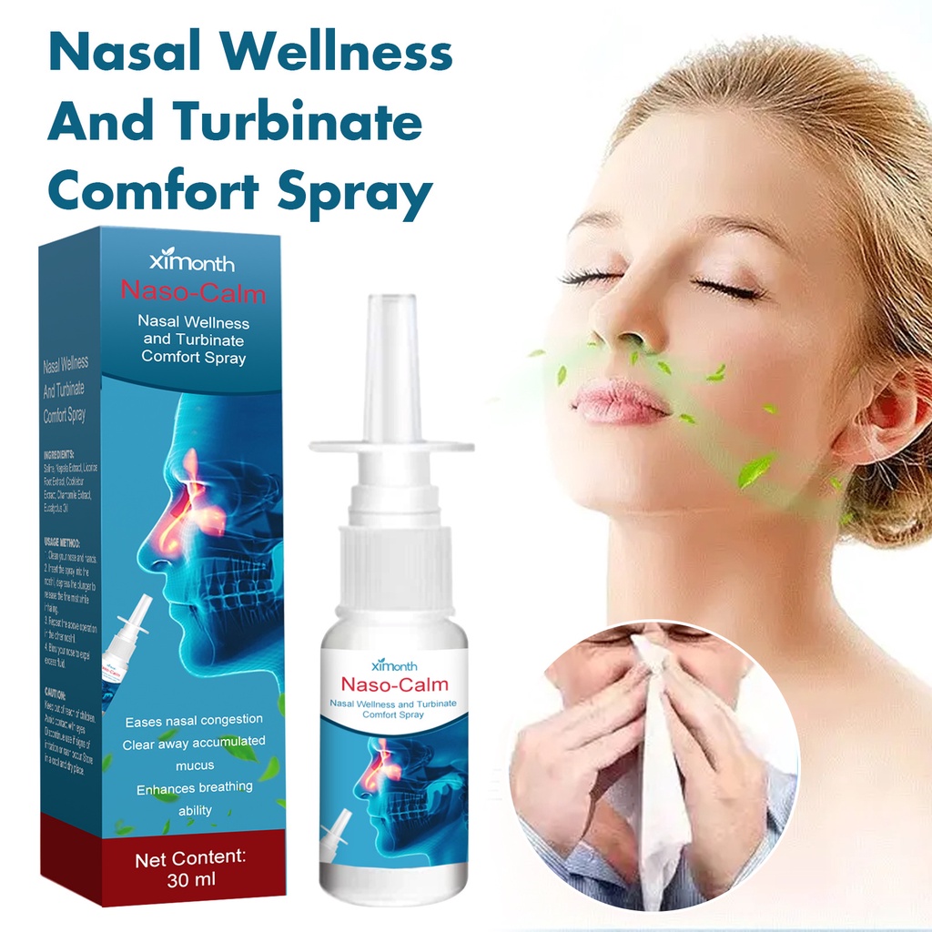 NasoCalm Nasal Spray, Allergy Relief, Fast Relief of Nasal and Sinus ...